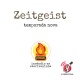 na vitrine do episódio, consta o logo do podcast, uma máquina de escrever pegando fogo, o título “Zeitgeist: nova temporada” e o logotipo da rede O Podcast É Delas.